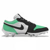 "Mint Toe” Jordan 1 Vapor Edge Low Cleats by Stadium Custom Kicks