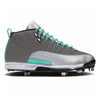"Mint Frost" Jordan 12 Retro Cleats by Stadium Custom Kicks