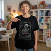Skeleton Crocheter Tarot T-shirt by YarnMerch