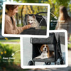 One-Click Foldable Stroller for Large Medium Small Dogs, Pet, Cats with Storage by Furr Baby Gifts