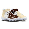 "Mocha Fade" Nike Alpha Huarache Elite 4 Mid Cleats by Stadium Custom Kicks