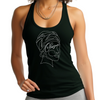 Womens Fitness Tank Top Graphic T-shirt Say it Soul - Line Art Woman