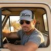 Embroidered Hubby Trucker Hat – Classic Mesh Cap for Wedding or Anniversary by Adorb Custom Tees