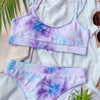 Modern Blue High Waist Bikini Push Up Swimwear Women Dragon Printed Bikini Set Retro Swimsuit Women's High Waist Bikini Swimsuits Twist Push Up Two Piece Bathing Suits Tummy Control Swimwear by Stevvex