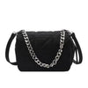 Modern Designer Metal Chain Clutches , Mini Shoulder Bag Satchel Style Nylon Small Crossbody Bags For Women And Girls by Stevvex