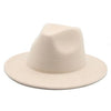 Modern Hats For Women Fedoras Winter Women Hats Simple Classic Hat Wedding Lady Retro Wide Brim Floppy Hat Men Fedora Hat Fashionable Classic Wide Brim Hat For Summer Dress Hats by Stevvex