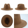 Modern Hats For Women Fedoras Winter Women Hats Simple Classic Hat Wedding Lady Retro Wide Brim Floppy Hat Men Fedora Hat Fashionable Classic Wide Brim Hat For Summer Dress Hats by Stevvex