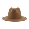 Modern Hats For Women Fedoras Winter Women Hats Simple Classic Hat Wedding Lady Retro Wide Brim Floppy Hat Men Fedora Hat Fashionable Classic Wide Brim Hat For Summer Dress Hats by Stevvex