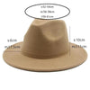 Modern Hats For Women Fedoras Winter Women Hats Simple Classic Hat Wedding Lady Retro Wide Brim Floppy Hat Men Fedora Hat Fashionable Classic Wide Brim Hat For Summer Dress Hats by Stevvex
