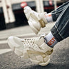 Modern High Top Beige Men's Sneakers Chunky Men Shoes Fashion Casual Breathable Men's Height Increasing Casual Outdoor High Quality Sport Sneakers by Stevvex
