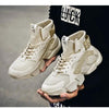 Modern High Top Beige Men's Sneakers Chunky Men Shoes Fashion Casual Breathable Men's Height Increasing Casual Outdoor High Quality Sport Sneakers by Stevvex
