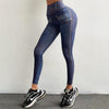 Modern Ripped Jeans Women Pants Push Up Running Sports Leggings Elegant Pants Ripped Stretch Fitted Lifting Pants Slim Pants Female Comfortable Casual Trousers For Fitness by Stevvex