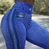 Modern Ripped Jeans Women Pants Push Up Running Sports Leggings Elegant Pants Ripped Stretch Fitted Lifting Pants Slim Pants Female Comfortable Casual Trousers For Fitness by Stevvex