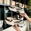 Modern Thick Platform Sneakers White Woman Vulcanize Shoes Luxury Tennis Sneakers Trainers Lace Up Fashion Comfortable Walking Footwear New Lightweight Sneakers by Stevvex