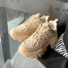 Modern Thick Platform Sneakers White Woman Vulcanize Shoes Luxury Tennis Sneakers Trainers Lace Up Fashion Comfortable Walking Footwear New Lightweight Sneakers by Stevvex