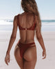 Modern White Bikini Hollow Out Swimsuit Female High Cut Swimwear Solid Fashion Bathing Suit Beach Wear Women's Front Cutout Bikini Sets Two Piece Summer Party Bathing Suits by Stevvex