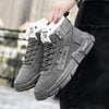 Modern Winter Mens Boots Snow Lightweight Non-Slip Lace-Up Outdoor Warm Sneakers High-Top Cotton Casual Shoes Outdoor Water Resistant Camping Walking Autumn Sneakers by Stevvex