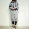 Modern Women Long Hoodies Autumn Winter Loose Hooded Sweatshirts Casual Oversized Sweatshirt Baggy Pullovers Dress Plus Size Super Soft Pullover Oversize Sweatshirt With Pocket by Stevvex