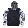 Monochrome Sunflower Heavy Zip Fleece Hoodie by Luckless Outfitters