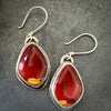 Mookeite Jasper Earrings in Sterling Silver by mend metalworks