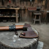 Viking Axe with Leather Wrapped Handle & Engraved Head – JW SteelCrafts by JW SteelCrafts