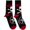 Motley Crue Skull & Crossbones [Socks] by Rock Band Apparel