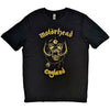 Motörhead England Classic Gold [T-Shirt] by Rock Band Apparel