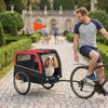 Dog Bike Trailer, Pet Cart Bicycle Carrier with 20" Air Tires, Quick-Release Wheels, Reflectors, Flag by Furr Baby Gifts