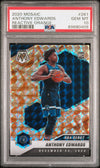 Graded 2020-21 Panini Mosaic Anthony Edwards #261 Orange Mosaic Rookie RC Basketball Card PSA 10 Gem Mint