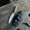 Handcrafted Hunting Knife – Walnut Wood or Black Micarta Handle | Full Tang with Leather Sheath by JW SteelCrafts