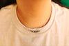Authentic Graduated Silver Pearls Chain Necklace by Wild Junkie
