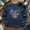 Granny Squares Heart Long Sleeve T-shirt by YarnMerch