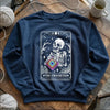 Skeleton Crocheter Tarot Sweatshirt by YarnMerch