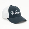 Embroidered Wifey Trucker Hat – Classic Mesh Cap for Wedding or Anniversary by Adorb Custom Tees