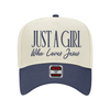 Just a Girl Who Loves Jesus Trucker Hat by Hey Jude Graphic Tees