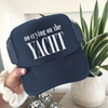 No Crying on the Yacht Trucker Hat by Hey Jude Graphic Tees