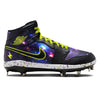 "Neon Galaxy" Jordan 1 Retro Cleats by Stadium Custom Kicks