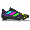 "Neon Splatter" Adidas Adizero Afterburner 8 Cleats by Stadium Custom Kicks