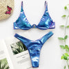 Neon V-bar Underwired Bikini Female Ribbed Swimsuit Women Swimwear Two-pieces Bikini set Push up Bathing Suit by Stevvex