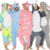 New Animal Pajamas Women Unicorn Sleepwear Panda Pajama Cartoon Overalls Winter Rabbit Nightie Jumpsuit For Winter Girls Unicorn Pajamas Costume Fleece Hooded Animal Sleepwear Christmas Cosplay Unicorn Gift by Stevvex