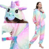 New Animal Pajamas Women Unicorn Sleepwear Panda Pajama Cartoon Overalls Winter Rabbit Nightie Jumpsuit For Winter Girls Unicorn Pajamas Costume Fleece Hooded Animal Sleepwear Christmas Cosplay Unicorn Gift by Stevvex