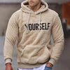 New Autumn And Winter Warm Men Wool Hooded Sweatshirts Letter Print Hooded Men's Embroidered Sweater Casual Hooded Long Sleeve Hipster Gym Long Sleeve Hoodies by Stevvex