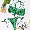 New Bikini Set Women Solid Female Cut Bikinis Swimwear Push Up Swimsuit Bath Suit Women's Bikini Padded Cutout Strappy Halter Swimsuits Two Piece Bathing Suits by Stevvex