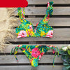 New Bikini Set Women Solid Female Cut Bikinis Swimwear Push Up Swimsuit Bath Suit Women's Bikini Padded Cutout Strappy Halter Swimsuits Two Piece Bathing Suits by Stevvex
