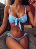 New Bikini Set Women Solid Female Cut Bikinis Swimwear Push Up Swimsuit Bath Suit Women's Bikini Padded Cutout Strappy Halter Swimsuits Two Piece Bathing Suits by Stevvex