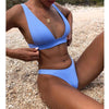 New Bikini Solid Swimsuit Women Swimwear Push Up Bikini Set Bathing Suit Summer Beach Wear Swimming Suit Two Piece Swimsuits Swimming Beachwear For Bathing Suit by Stevvex
