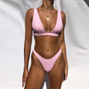 New Bikini Solid Swimsuit Women Swimwear Push Up Bikini Set Bathing Suit Summer Beach Wear Swimming Suit Two Piece Swimsuits Swimming Beachwear For Bathing Suit by Stevvex