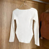 New Casual And Trendy Square Collar Long Sleeve Woman's Sweaters Knitted Pullover Spring Autumn Sweater Winter Tops For Women Black And White Jumper by Stevvex
