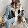New Casual Cardigan sweater Spring And Autumn Lazy Style Knit Cardigan Women's Mid-Length Net Red Cardigan jacket by Stevvex