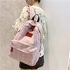 New Casual School Bag For Women And Girls Stylish Backpack Striped Book Packbags for Teenage by Stevvex